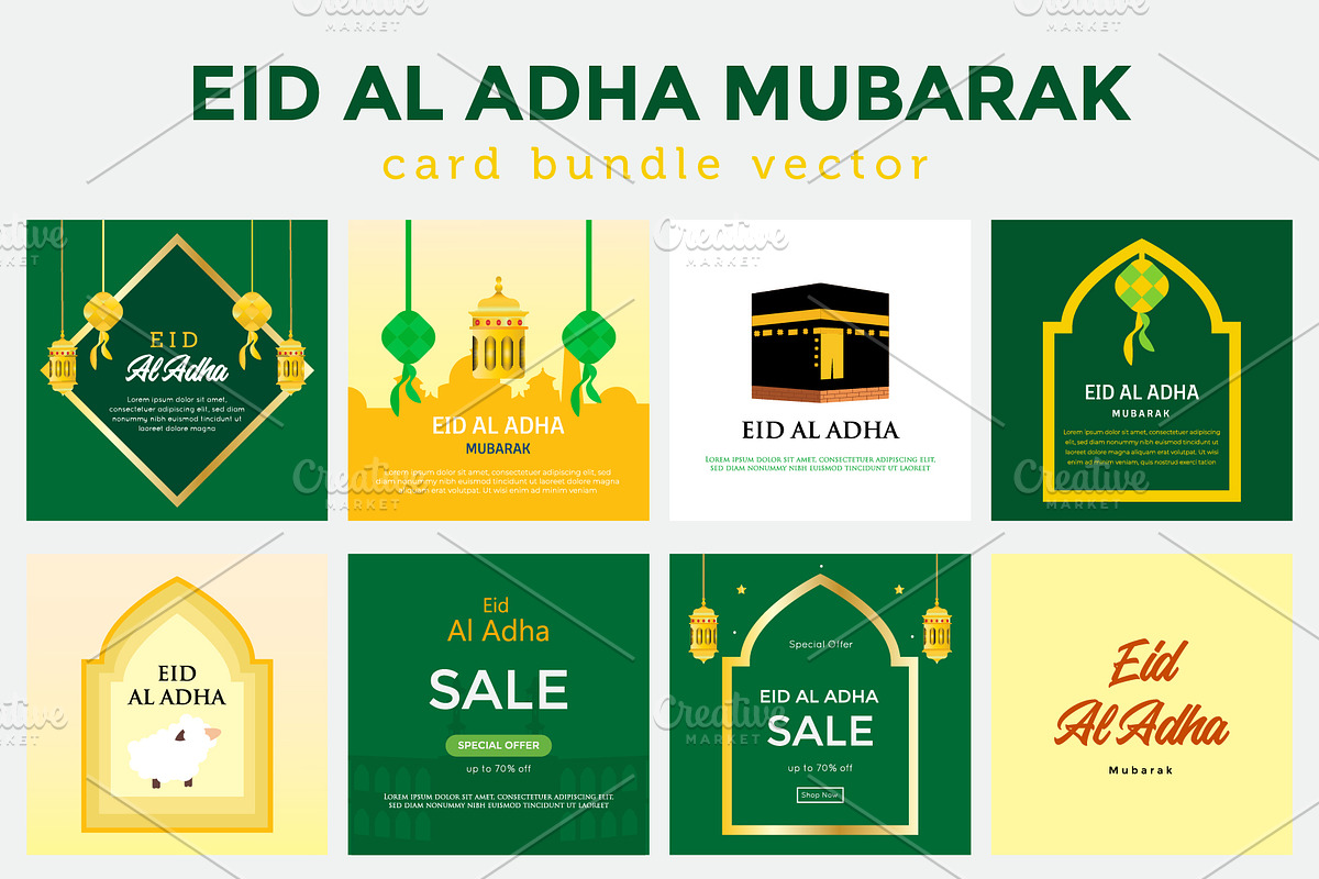 Eid Al Adha Postcard Bundle in Postcard Templates - product preview 8