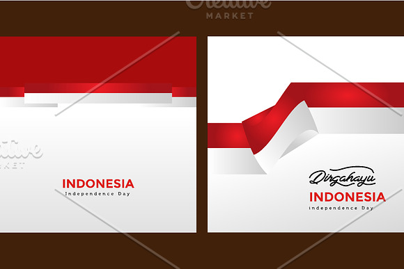 Independence day indonesia Bundle in Postcard Templates - product preview 1