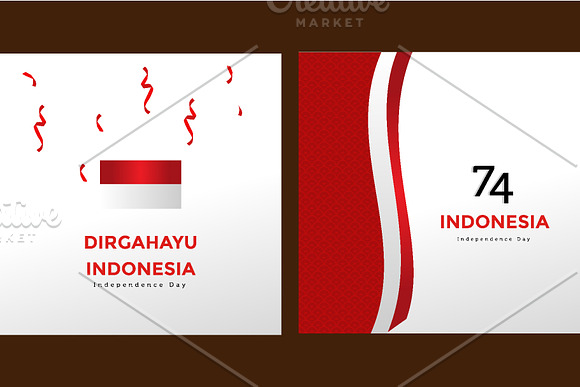 Independence day indonesia Bundle in Postcard Templates - product preview 2