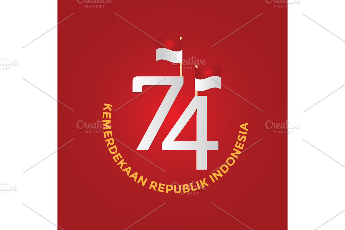 Independence day indonesia in Postcard Templates - product preview 8