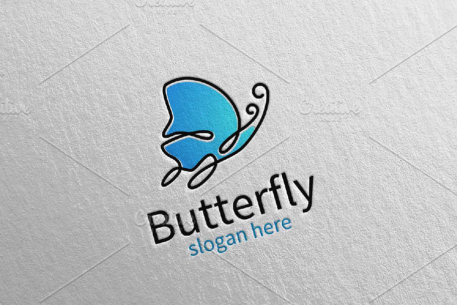 Butterfly Logo vol 17 in Logo Templates - product preview 8
