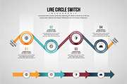 Line Circle Switch Infographic