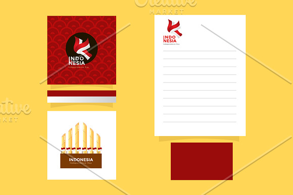 Independence day indonesia Design in Stationery Templates - product preview 2