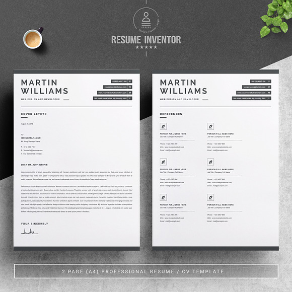 Curriculum Vitae / CV Template in Letter Templates - product preview 2