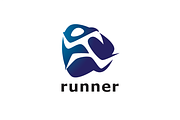 Running People Logo Template