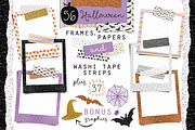 Halloween Frames, Paper & Washi Tape