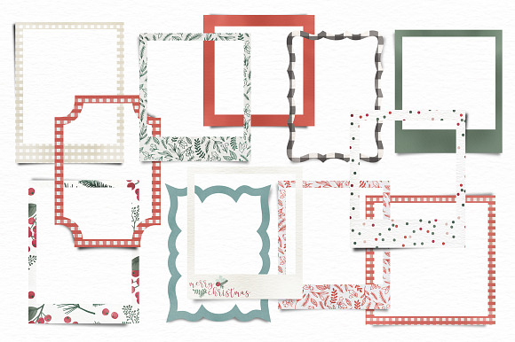 Holiday Frames, Papers & Washi Tape in Objects - product preview 4