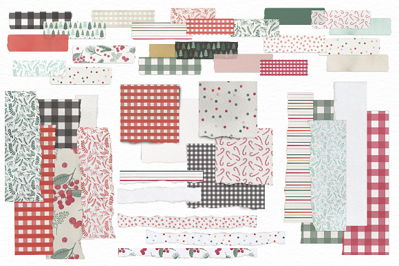 Holiday Frames, Papers & Washi Tape in Objects - product preview 6