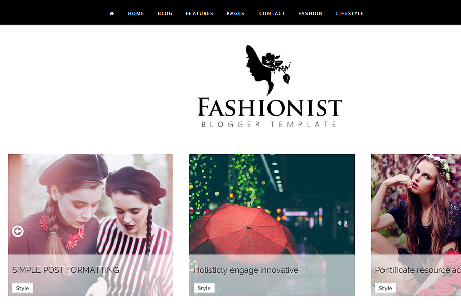 Fashionist Blogger Template in Website Templates - product preview 8