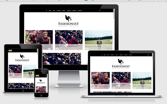 Fashionist Blogger Template in Website Templates - product preview 1