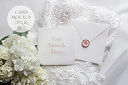 Square Card Mockup for Wedding