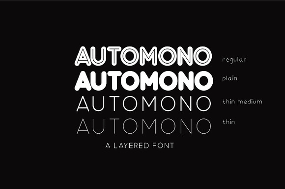 Automono Fonts in Sans-Serif Fonts - product preview 1