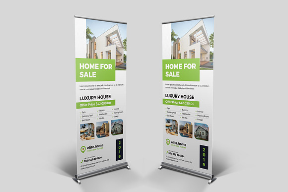 Real Estate Roll-Up Banner in Flyer Templates - product preview 1