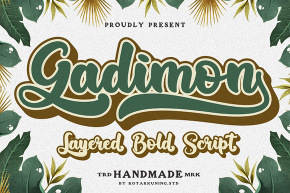 Gadimon Layered Font in Display Fonts - product preview 8