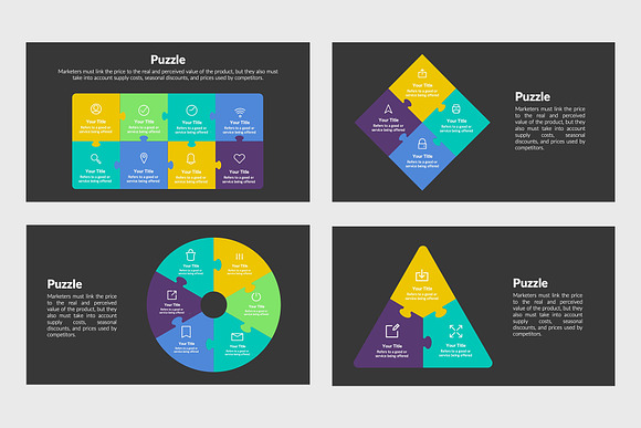 Puzzle Infographics Template in Keynote Templates - product preview 1