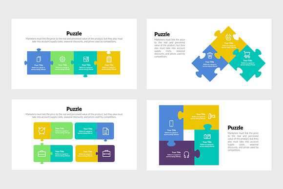 Puzzle Infographics Template in Keynote Templates - product preview 3