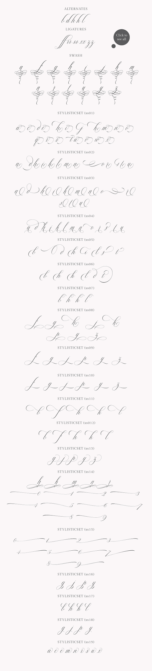 Glaston Romantic Calligraphy in Script Fonts - product preview 12