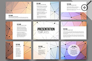 Set of 54 templates for presentation