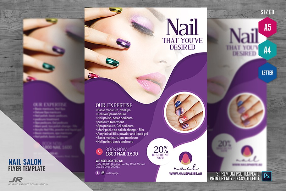 Nail Salon Creative  Flyer in Flyer Templates - product preview 8