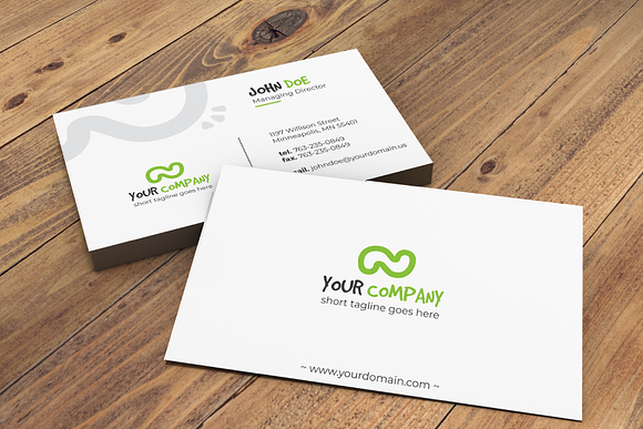 Simple Professional Business Card 02 in Business Card Templates - product preview 3