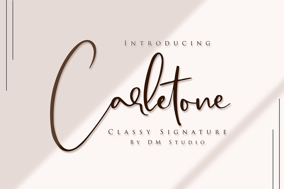 Carletone - Classy Signature in Script Fonts - product preview 8