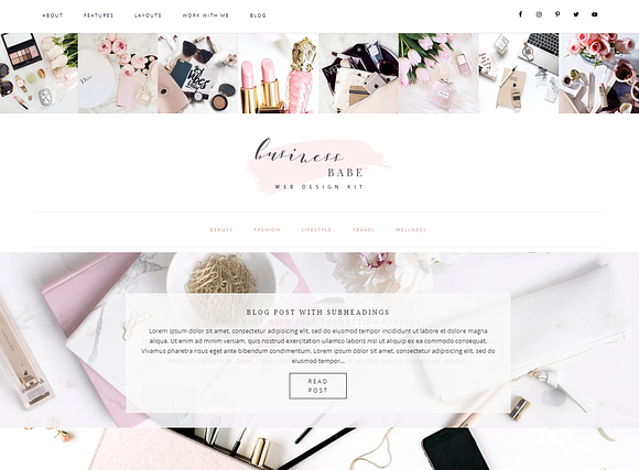 Business Babe WordPress Theme in WordPress Blog Themes - product preview 1