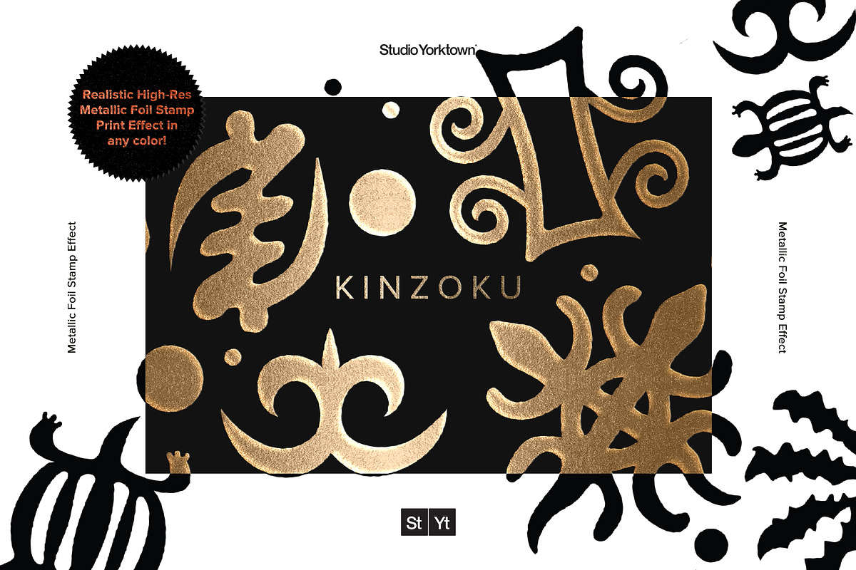 Kinzoku - Metallic Foil Stamp Effect in Textures - product preview 8