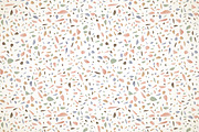 Pastel terrazzo floor vector pattern