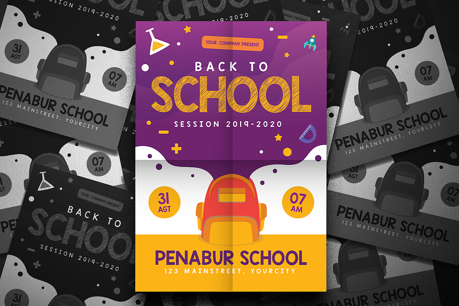 Back to School Flyer in Flyer Templates - product preview 8