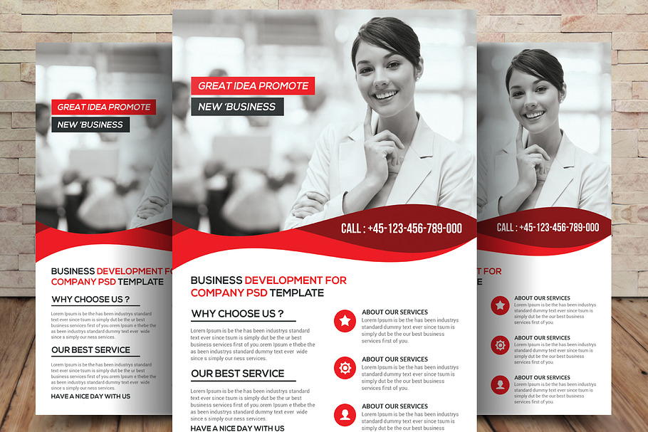 Business Conference Flyer Template in Flyer Templates - product preview 8