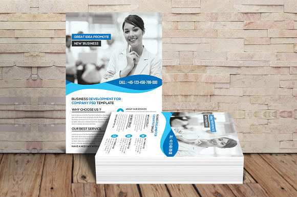 Business Conference Flyer Template in Flyer Templates - product preview 1