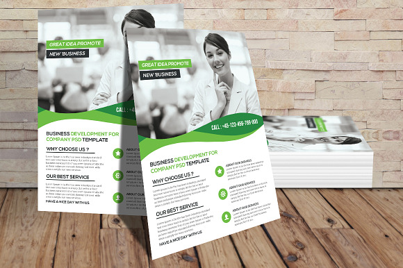 Business Conference Flyer Template in Flyer Templates - product preview 2