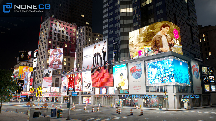 New York City Times Square in Architecture - product preview 31
