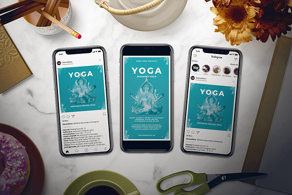 Zen Yoga Flyer Set in Flyer Templates - product preview 1