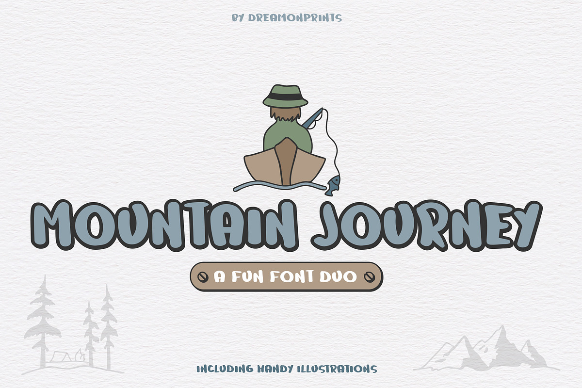 Mountain Journey - a Fun Font Duo in Display Fonts - product preview 8