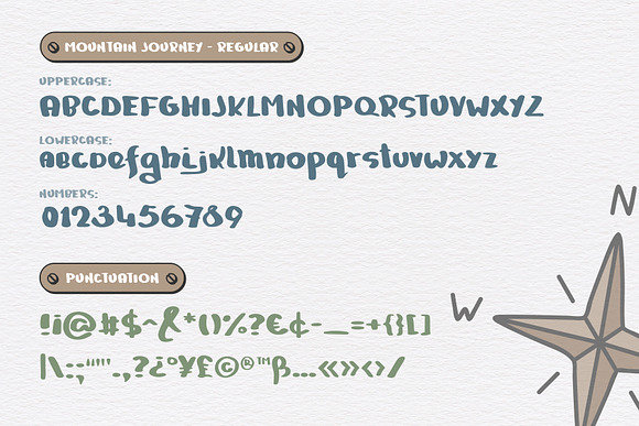 Mountain Journey - a Fun Font Duo in Display Fonts - product preview 1