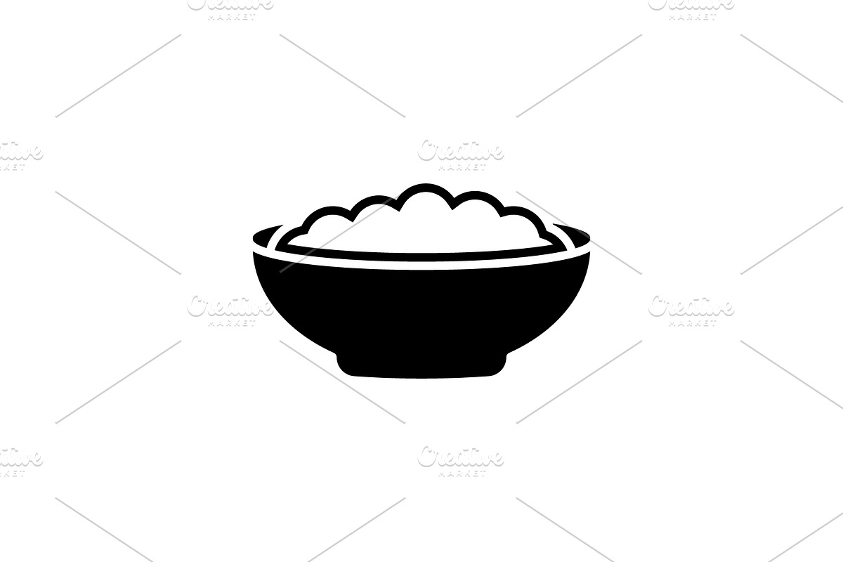 Corn flakes black icon in Icons - product preview 8