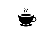 Cup of coffee black icon