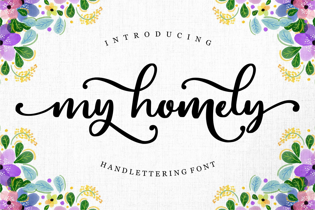 My Homely - Handlettering Font in Script Fonts - product preview 8