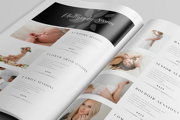 12-Page Newborn Photography Magazine in Magazine Templates - product preview 2