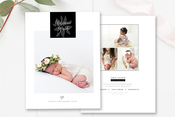 12-Page Newborn Photography Magazine in Magazine Templates - product preview 5