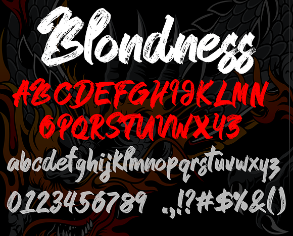 Blondness in Script Fonts - product preview 3