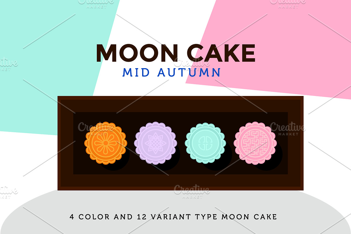 Moon Cakes Mid Autumn in Objects - product preview 8