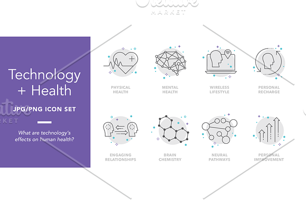 Technology & Health Icons Images