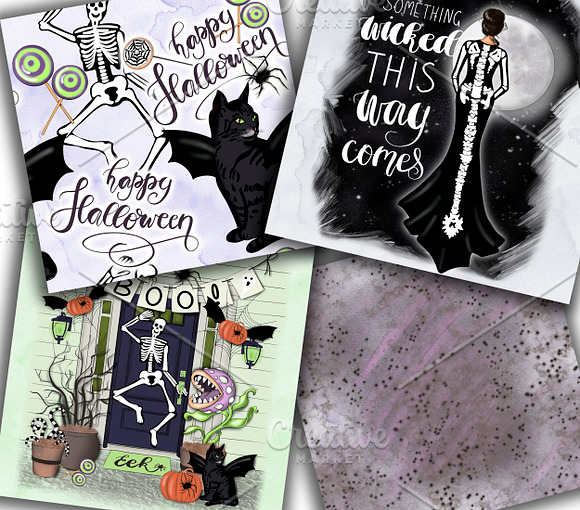 Wicked Delight Clipart & Patterns in Illustrations - product preview 2