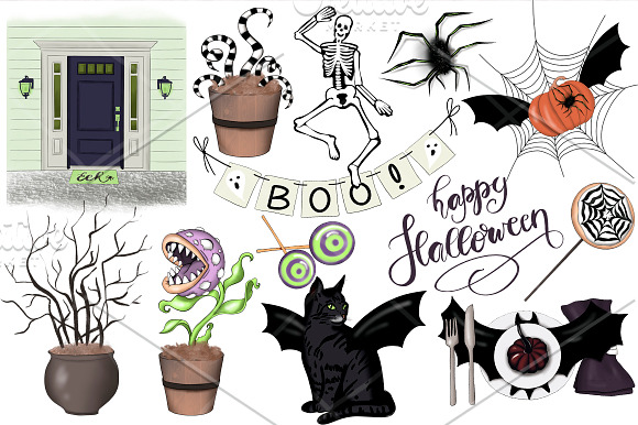 Wicked Delight Clipart & Patterns in Illustrations - product preview 5