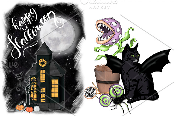 Wicked Delight Clipart & Patterns in Illustrations - product preview 7
