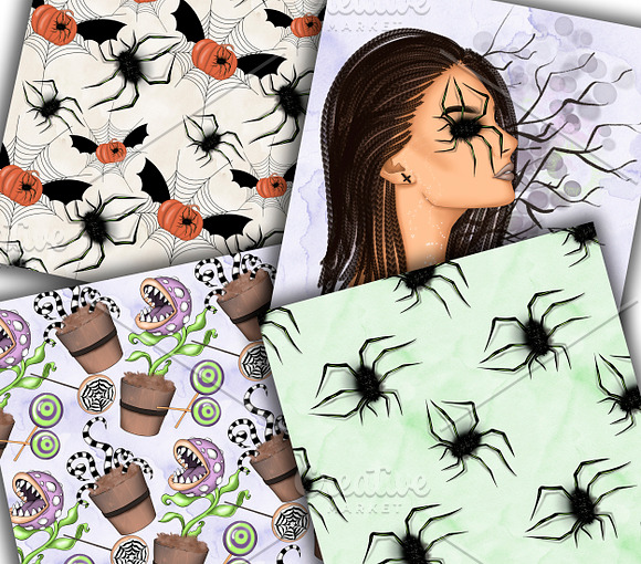 Wicked Delight Clipart & Patterns in Illustrations - product preview 9