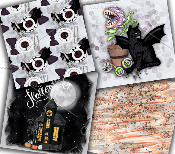 Wicked Delight Clipart & Patterns in Illustrations - product preview 10