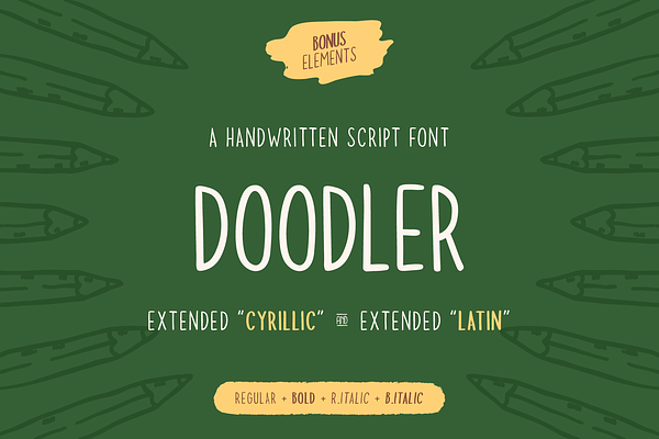 Doodler Fonts + Graphics